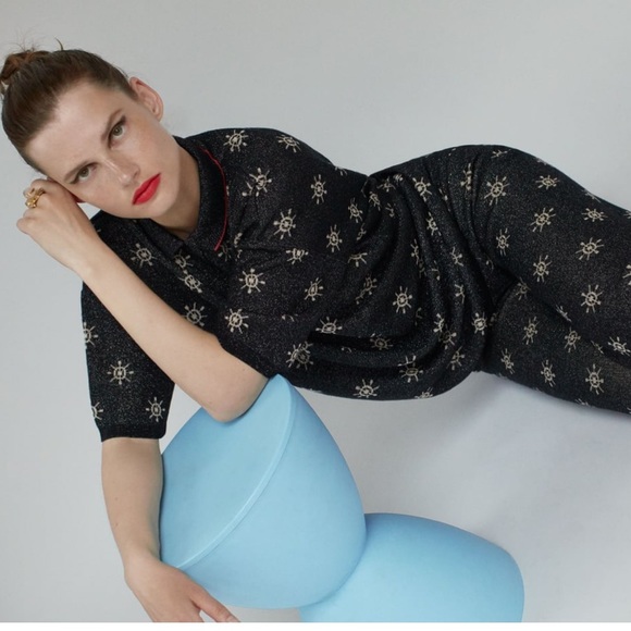 Zara Printed Sweater Top - Picture 7 of 13